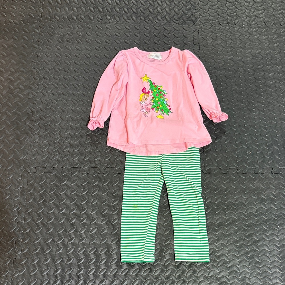 Th Grinch Cindy Lou Who Matching Toddler outfit 3T